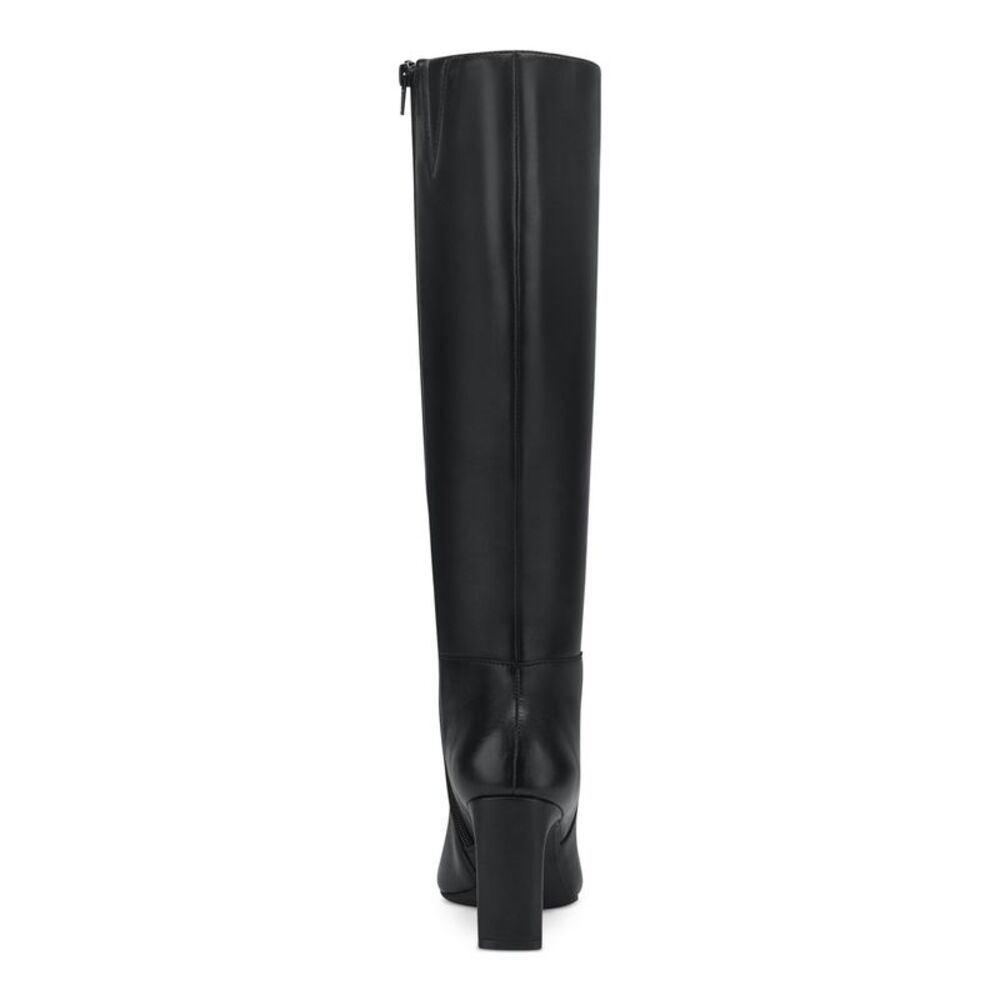 ALFANI Womens Black Goring Padded Tristanne Square Toe Leather Boots Shoes 6.5 M - Picture 2 of 4